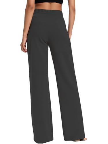 Womens Yoga Pants High Waist Wide Leg Casual Workout Lounge Pajamas Loose Pants with Pockets2
