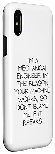 Image of iPhone X /XS Motivational Saying Mechanical Engineer Learning School Gag Case