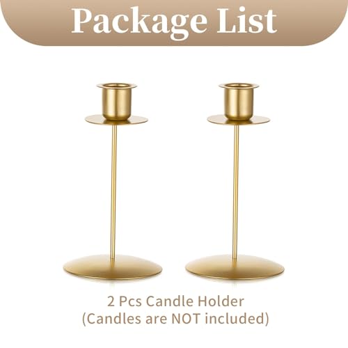Sziqiqi GOLD CANDLE HOLDER Taper Candlestick Holders thumb #7