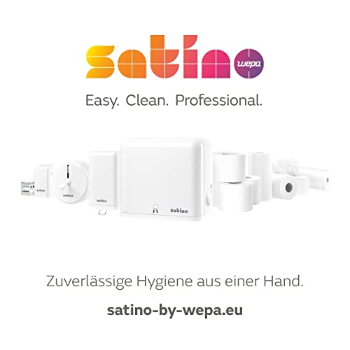 Satino by WEPA Abfallkorb - kompakte Größe mit 17 Liter Fassungsvermögen - ideal für kleinere Waschräume als Papiereimer und für trockene Abfälle