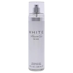 Kenneth Cole White for Her Body Mist for Women, Notes of Mandarin, Vanilla, Musk, and Orchid, Fruity, Fresh, Feminine Scent, Long-Lasting, Everyday Wear Fragrance, 8 Fl oz
