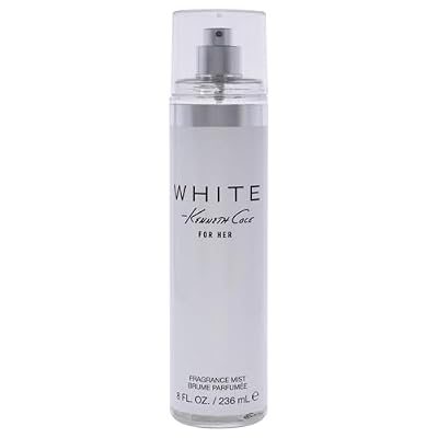 Kenneth Cole White for Her Body Mist for Women, Notes of Mandarin, Vanilla, Musk, and Orchid, Fruity, Fresh, Feminine Scent, Long-Lasting, Everyday Wear Fragrance, 8 Fl oz