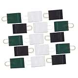 OUNONA 15 Piezas Bolsas Kraft con Asas Resistente de Bolsitas Medianas para Fiestas Navidad Cumpleaños