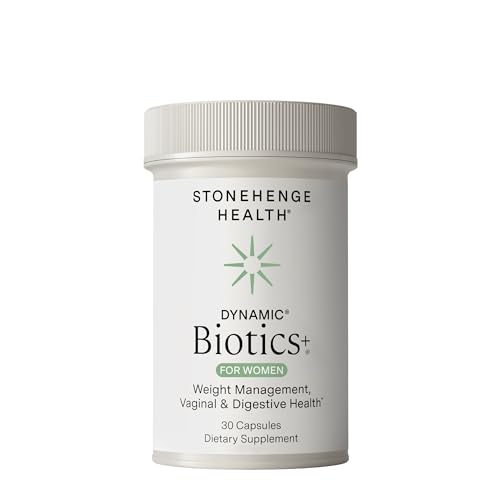 Stonehenge Health Biotics for Women Probiotic 70 Billion CFU 24 Strains + Prebiotic Fiber Weight Management Focus & Mood Digestive Vaginal & Immune Support Non-GMO 30 Delayed-Release Veg Caps