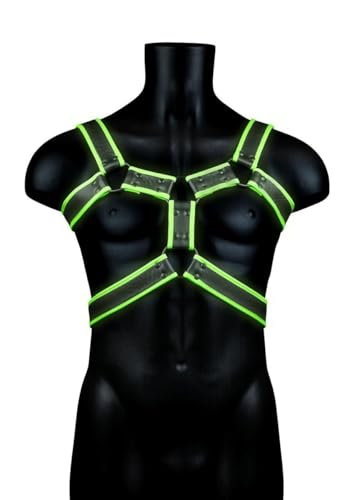 OUCH! - ARNÉS AJUSTABLE FLUORESCENTE - GLOW IN THE DARK