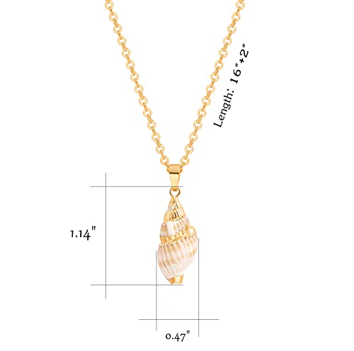 Natural-Seashell-Shell-Scallop-Pendant-Choker-Necklace-Adjustable-18K-Gold-Plated-Cable-Chain-Handmade-Jewelry-for-Women-Girls
