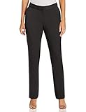 Rafaella Women's Curvy Fit Gabardine Slim Leg Pant, Graphite, 4