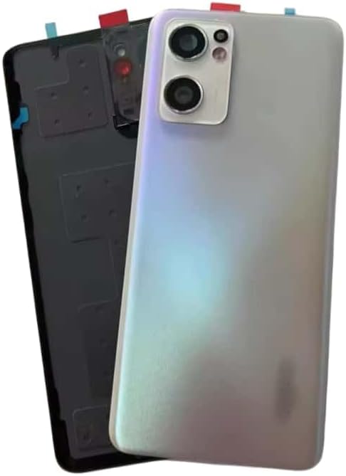 YOOOKOOO Compatible Rear Back Cover for Oppo Reno7 SE 5G – Battery Door Housing Replacement Part (Black with Lens)