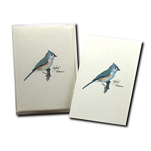 Image of Earth Sky + Water - Tufted Titmouse Notecard Set - 8 Blank Cards with Envelopes