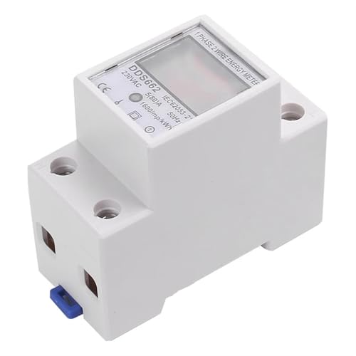 Vatímetro monofásico digital LCD de dos cables y CA 230V 50Hz para carril Din 2