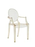 Peso 4.8 Kg Kartell Louis Ghost, Silla, Set de 2, Naranja ocaso