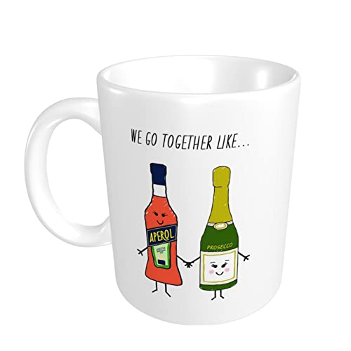 Aperol Spritz - Taza de amistad, diseño con texto en inglés «We Go Together, regalo para amigos, cumpleaños de mejor… - Imagen 3