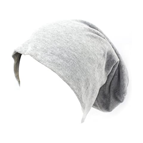 Multifunctional Lightweight Beanies Hats,Slouch Beanie Hat, Soft Comfy Cotton Beanie,Slouch Beanie Cap Four Seasons Hat for Men or Women (Grey) Cover