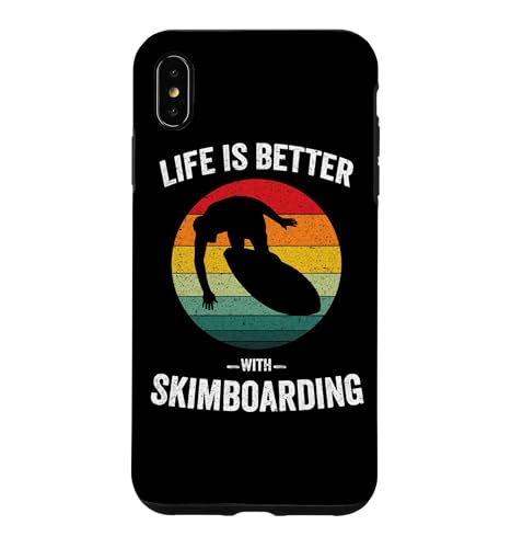 Life is Better with Skimboarding ���B���e�[�W�X�L���{�[�h �X�}�z�P�[�X iPhone XS Max �p