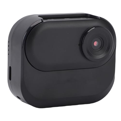 Annadue Mini Body Came CAMERIE, 1080p Magnetic POV Action Camera avec Chargement USB C, 100 Minutes Temps D'enregistrement, pour Le Vélo de Voyages de Voyage Vlogging Camping (Black)