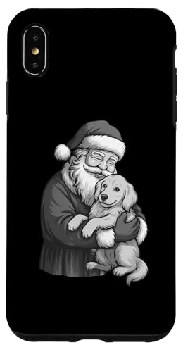 ゴールデンレトリバー サンタクロース クリスマス 犬好き スマホケース iPhone XS Max 用