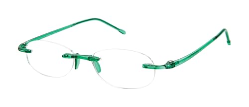 Scojo New York Gels Original Reading Glasses For Men & Women, Kelly Green 2X