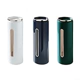 Vasos de papel desechables con estructura superior abatible sanitaria para el hogar, oficina, cocina, baño, dispensador de vasos montado en la pared con tipo de tirador para mecanismo (blanco)