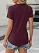ANRABESS Womens Summer Tops Workout Shirts Beach Vacation Outfits Business Tshirts Dressy Fashion Spring Clothes 2025 Burgundy Small