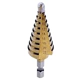 werkzeugkoffer blech leer Nagelneu und hohe Qualität. Shenyitool Hardwaretools New Practical Hex Titanium Schritt Kegel Bohrer HSS Loch 4241 for Blech Werkzeug 4-22mm Werkzeug