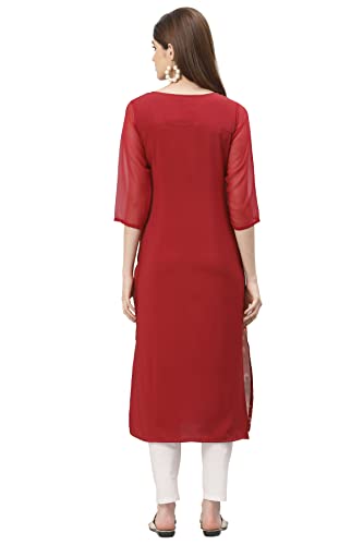 Image of ALC Creation Women's Crepe Straight Printed Kurta