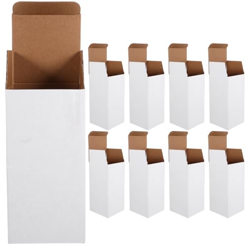 COOPHYA Caja de Cartón Corrugado Papel Resistente de 10 Piezas de Color Acabado y Montaje sin Cinta ni Pegamento para Envío y Embalaje