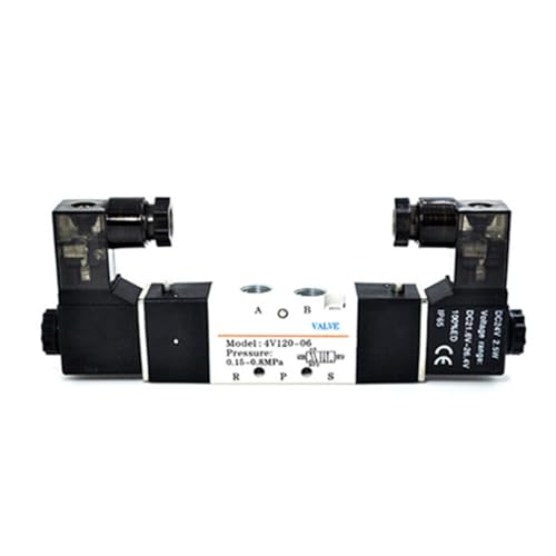 Électrovanne 5/3 voies 4V130P-M5 AC 24V à double solénoïde et borne de connexion