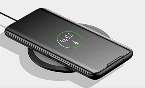 Hülle® Plating Flip Mirror Case Compatible for Huawei Nova 6/Huawei Nova 6 Pro (Black) - Image 2