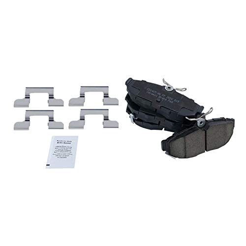 Image of TRQ Rear Brake Pad and Rotor Set Ceramic Compatible with 2013-2014 Ford Mustang