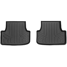 SMARTLINER Custom Fit Floor Liners - Fits 2022-2024 Volkswagen Golf R & Golf GTI - 2nd Row Liner Only - All Weather Floor Liners - Black