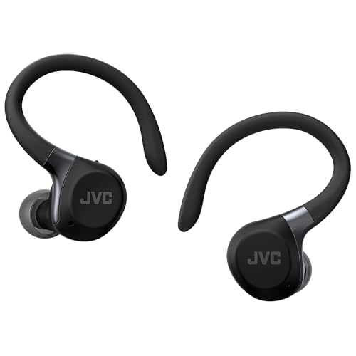 Fitness Series JVC HA EC75T B Écouteurs de Sport sans Fil avec Arceau réglable réduction Active du Bruit Mode ambiant IP57 40 Heures d'autonomie égaliseur App Faible Latence Microphone - vue 2