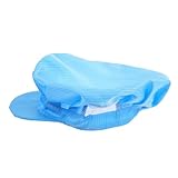 HEATSHAKING Antistatische Arbeitsmütze aus Polyester Atmungsaktiv Elastisch Wiederverwendbare Schutzhaube für Fabrik Küche und Elektronikwerkstätten Einstellbare Einheitsgröße für Herren und