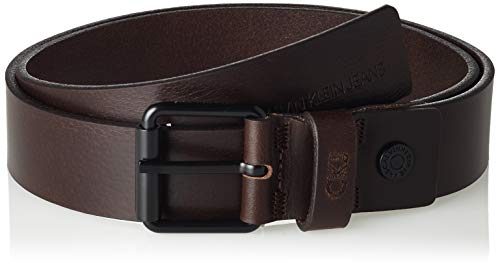 Calvin Klein J 3.5cm Adj Leather Belt Cinturón, Marrón (Turkish Coffee 201),...