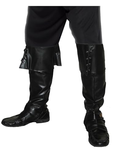 Smiffys Surbottes pirate, noires, deluxe Halloween