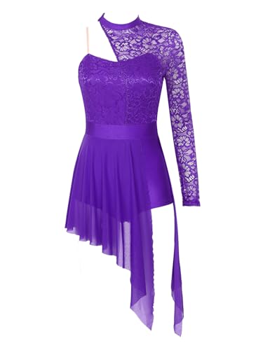 Robe danse contemporaine femme lyrique asymétrique dancewear S-XXL