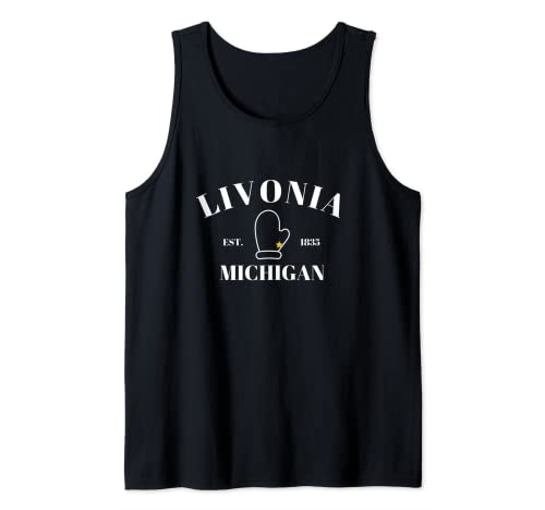 Manopla Livonia Michigan | Livonia divertida y linda Camiseta sin Mangas