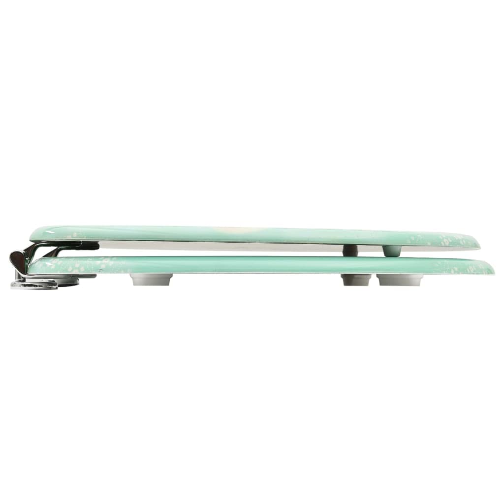 Set di 2 sedili anteriori per WC con coperchi con chiusura morbida MDF Design fenicottero 02_0002973