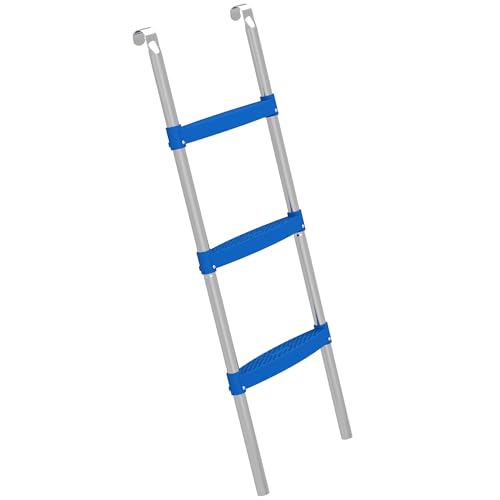 SPORTNOW Trampoline Ladder 3-Steps Universal Hook Blue