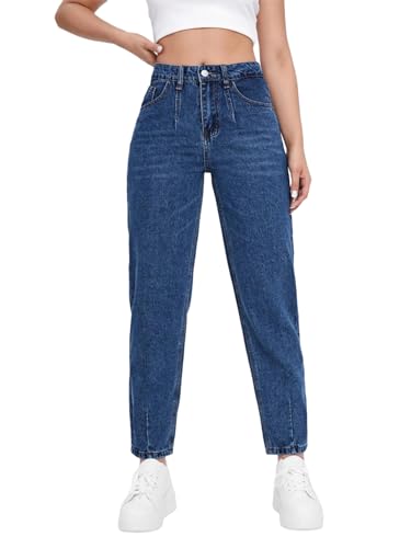 Image of KOTTY Women's Relaxed Fit Solid Comfortable and Strechable Ankle Lengrh Jeans