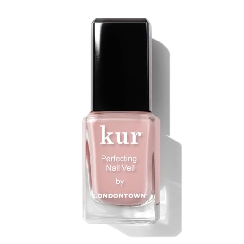 LONDONTOWN Perfecting Nail Veil Sheer Buildable Nail Tint Plus Nail Strengthener Hydrates & Conditions Nails #4 Dusty Rose Tint 0.4 Fl Oz