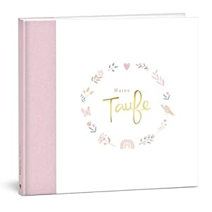 mintkind® Gastenboek Meine Doop Bloemen I voor jongens en meisjes | Doopboek, doopalbum, herinneringsboek I 96 pagina’s voor felicitaties, foto’s en meer, gastenboek doop gastboek