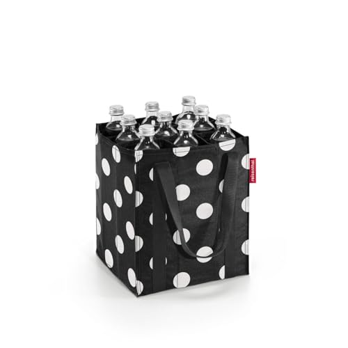 reisenthel bottlebag - 9 Fächer einfaches Recycling der Flaschen Tragegurte Couleur:dots white