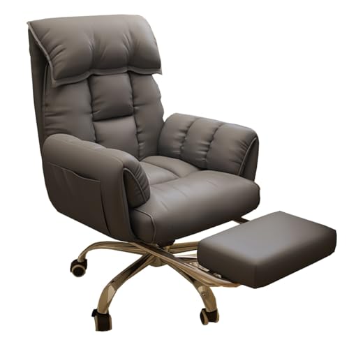 Chaise de bureau contre le mal de dos réglable et grise - 2
