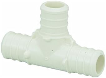 Viega43433 Pureflow Zero Lead Poly Alloy Pex Crimp Tee with 3/4" x 1/2" Crimp x Crimp (10-Pack)