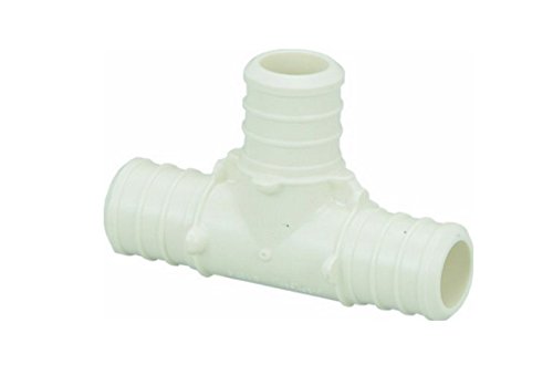 Viega43433 Pureflow Zero Lead Poly Alloy Pex Crimp Tee with 3/4" x 1/2" Crimp x Crimp (10-Pack)