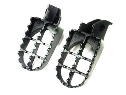 Pédales de moto repose-pieds acier gris Suzuki DR250 DR350 DR650 trail 1990-1998