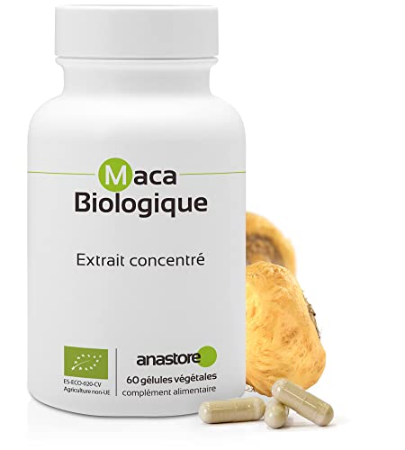 MACA BIO * 500 mg / 60 gélules * Extrait concentré 4:1 * Energie, Équilibre émotionnel, Vitalité