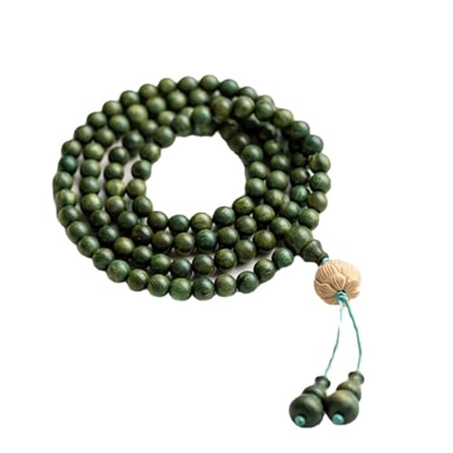 Chapelet 108 perles de bois de santal collier bracelet bouddhiste 8mm