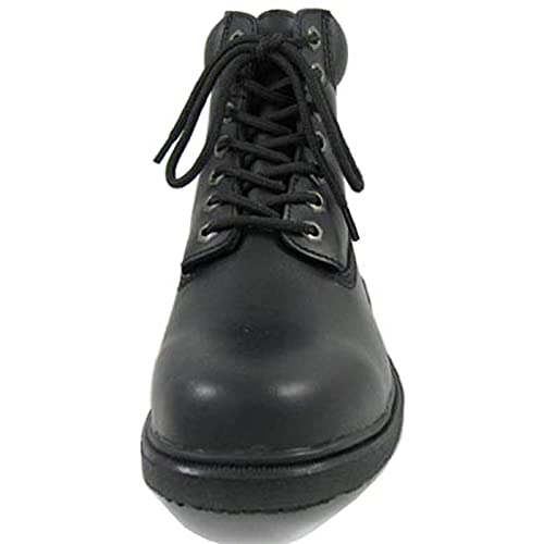 Footwear Men's Slip-Resistant Waterproof Boot,Black Leather,US 10 W3
