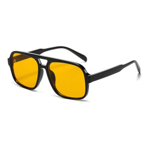 Retro 70s Aviator Sunglasses for Women Men Trendy Square Aviator Sun Glasses Vintage Oversized Shades